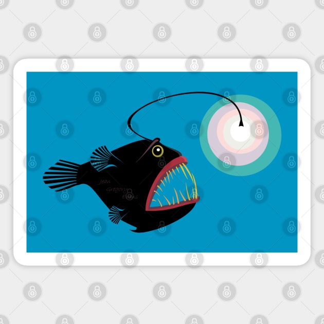 DEEP SEA ANGLERFISH Magnet by JeanGregoryEvans1